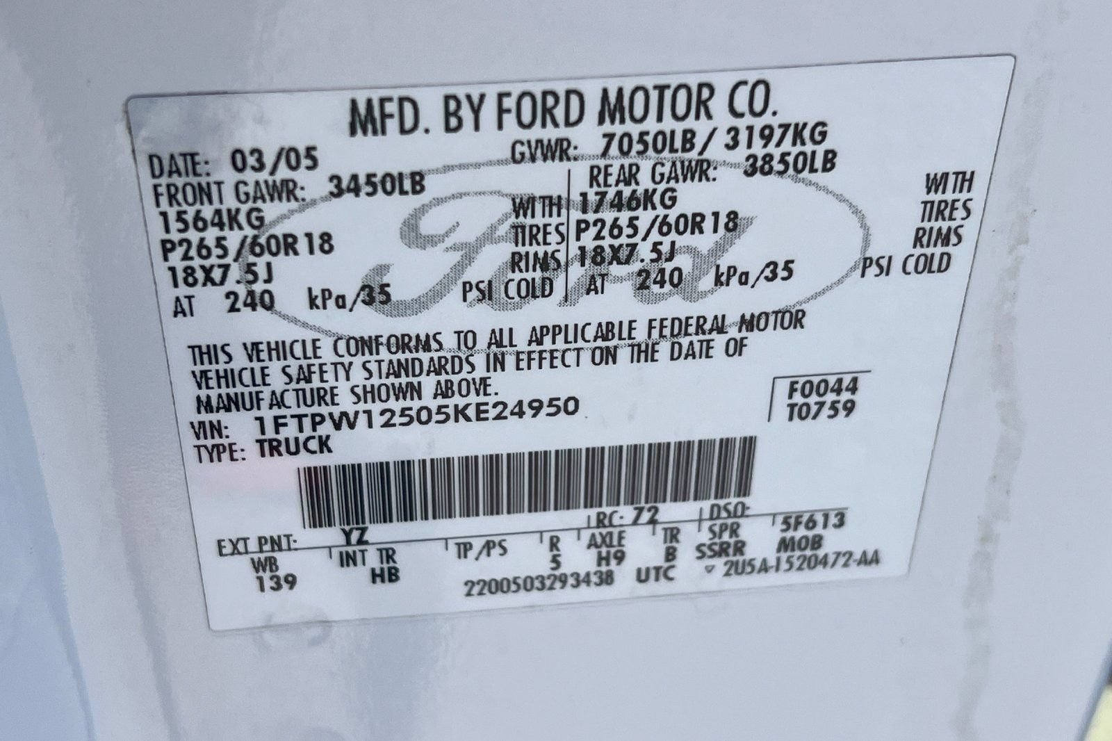 Used 2005 Ford F150 XLT RWD image 52
