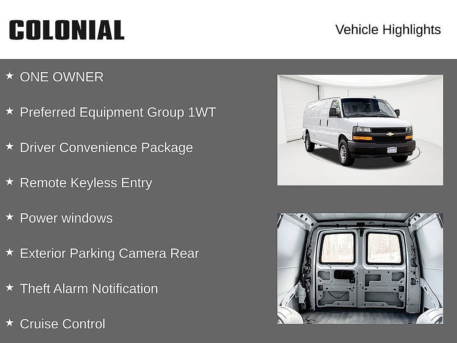 Certified 2022 Chevrolet Express 2500 Extended w/ Driver Convenience Package image 8