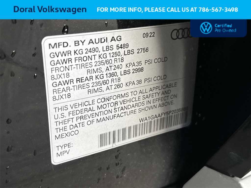 Used 2023 Audi Q5 2.0T Premium w/ Convenience Package image 29