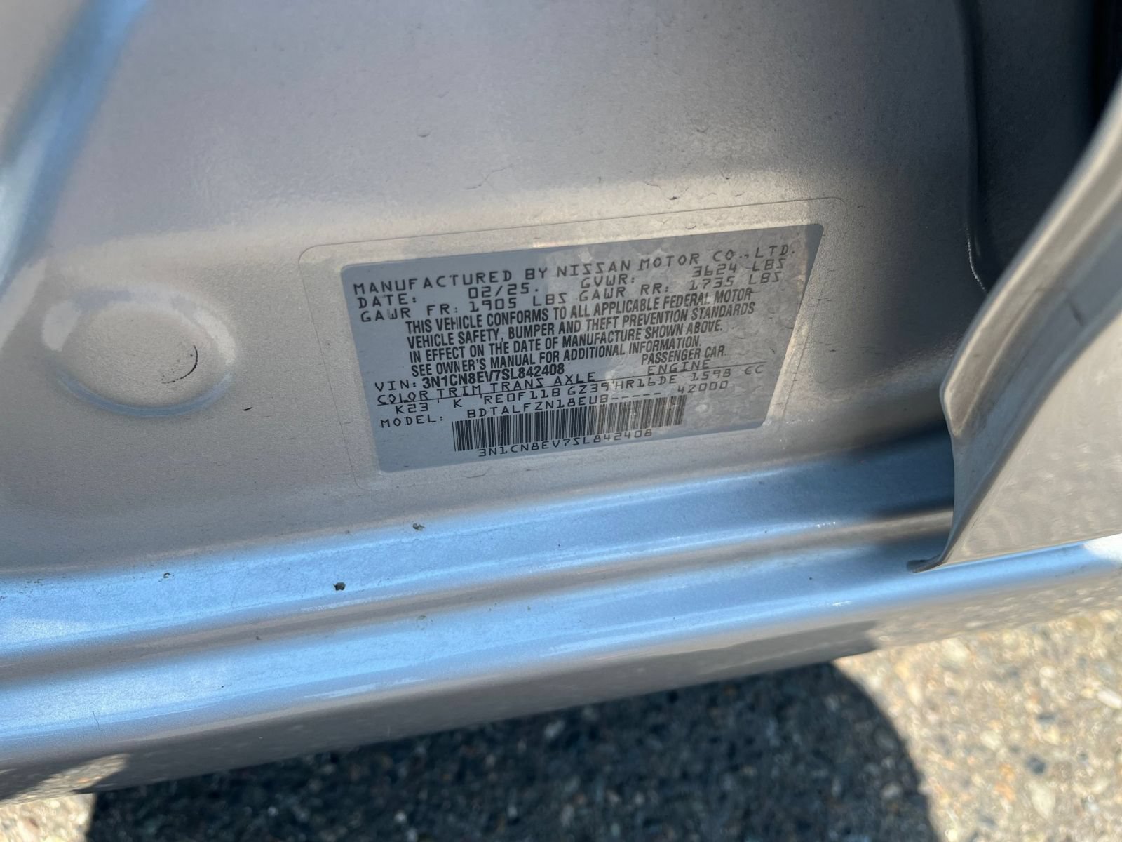Used 2025 Nissan Versa SV FWD image 24