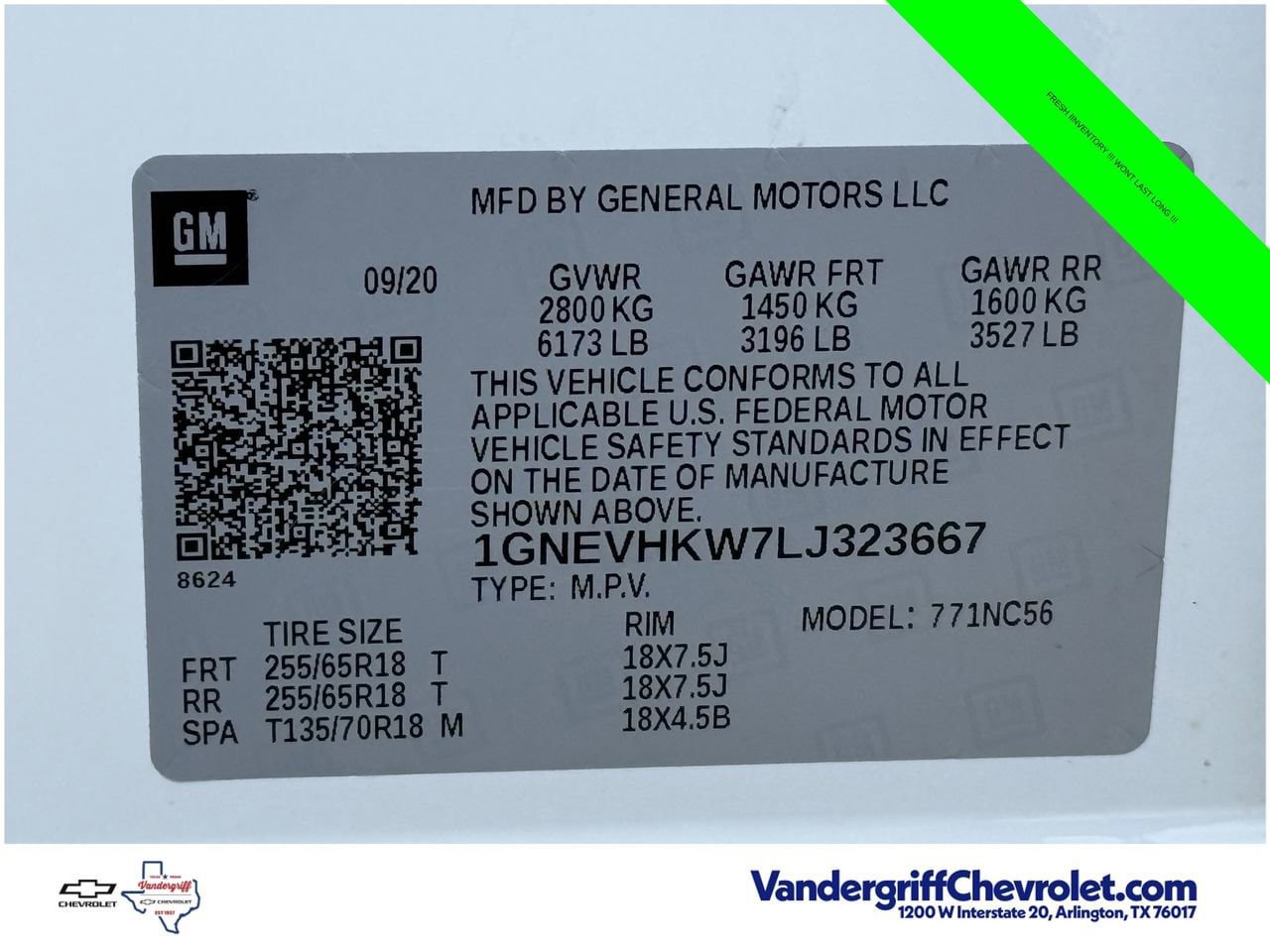 Used 2020 Chevrolet Traverse LT w/ Driver Confidence II Package AWD/4WD image 27