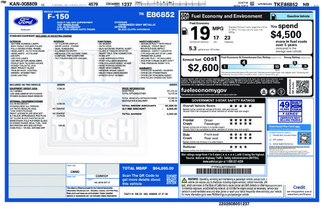 New 2026 Ford F150 XLT w/ Equipment Group 302A MID AWD/4WD image 4