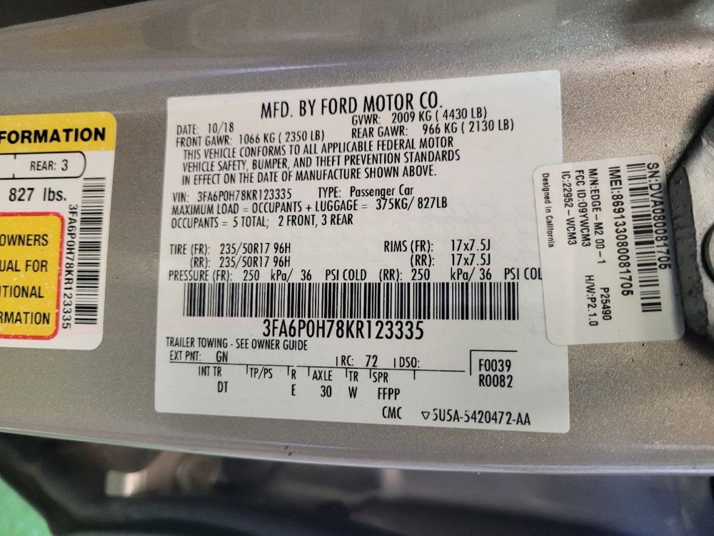 Used 2019 Ford Fusion SE FWD image 33