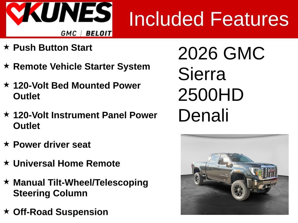New 2026 GMC Sierra 2500 Denali w/ Technology Package AWD/4WD image 3