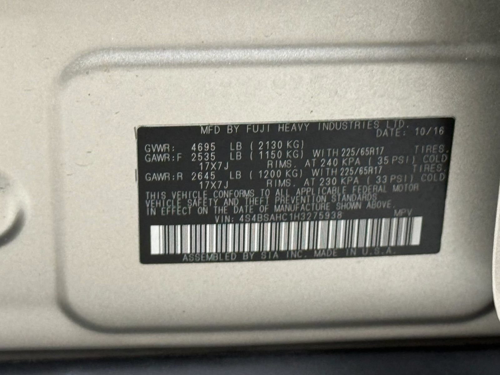Used 2017 Subaru Outback 2.5i Premium AWD/4WD image 41