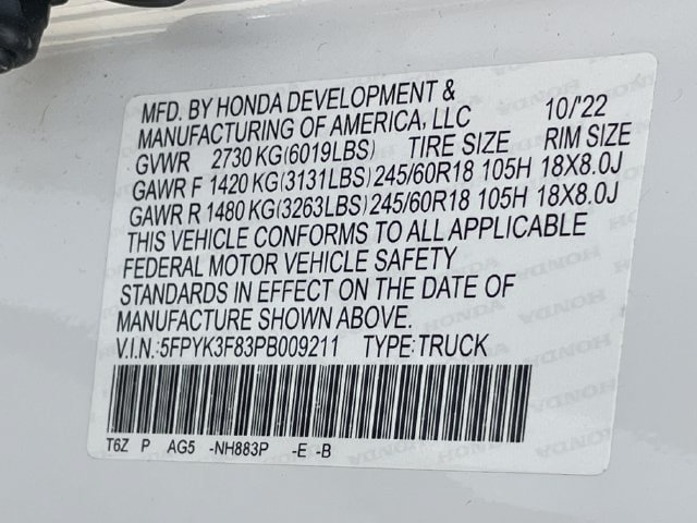 Certified 2023 Honda Ridgeline Black Edition image 30
