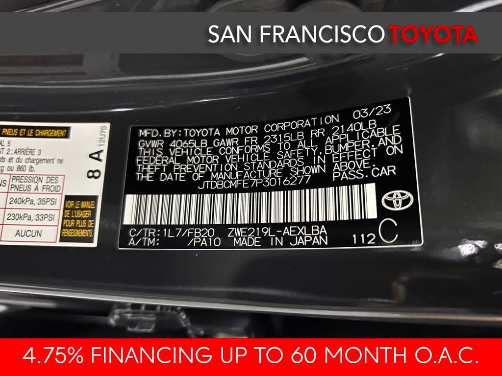 Certified 2023 Toyota Corolla LE w/ Carpet Mat Package (TMS) image 37