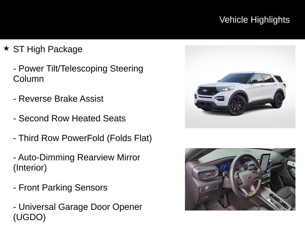 Used 2022 Ford Explorer ST w/ Equipment Group 401A image 21