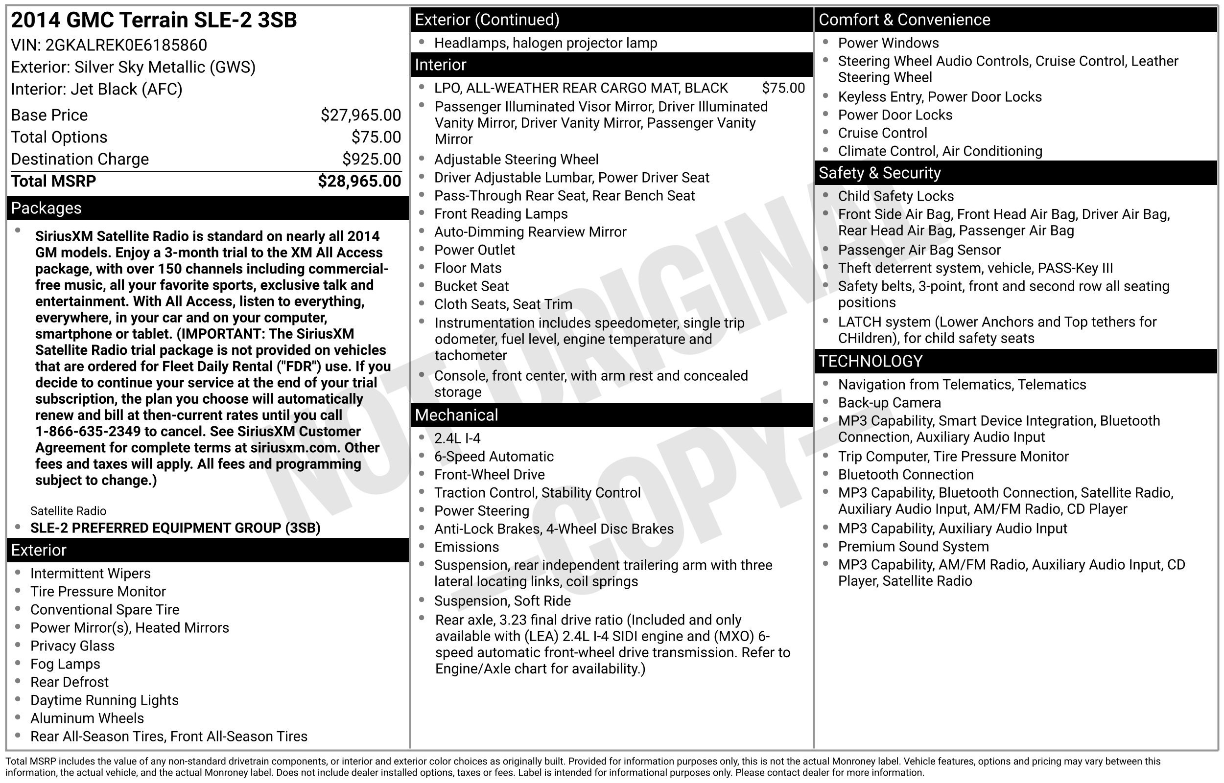 Used 2014 GMC Terrain SLE FWD image 3