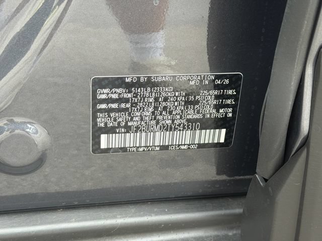 New 2026 Subaru Outback Wilderness AWD/4WD image 26