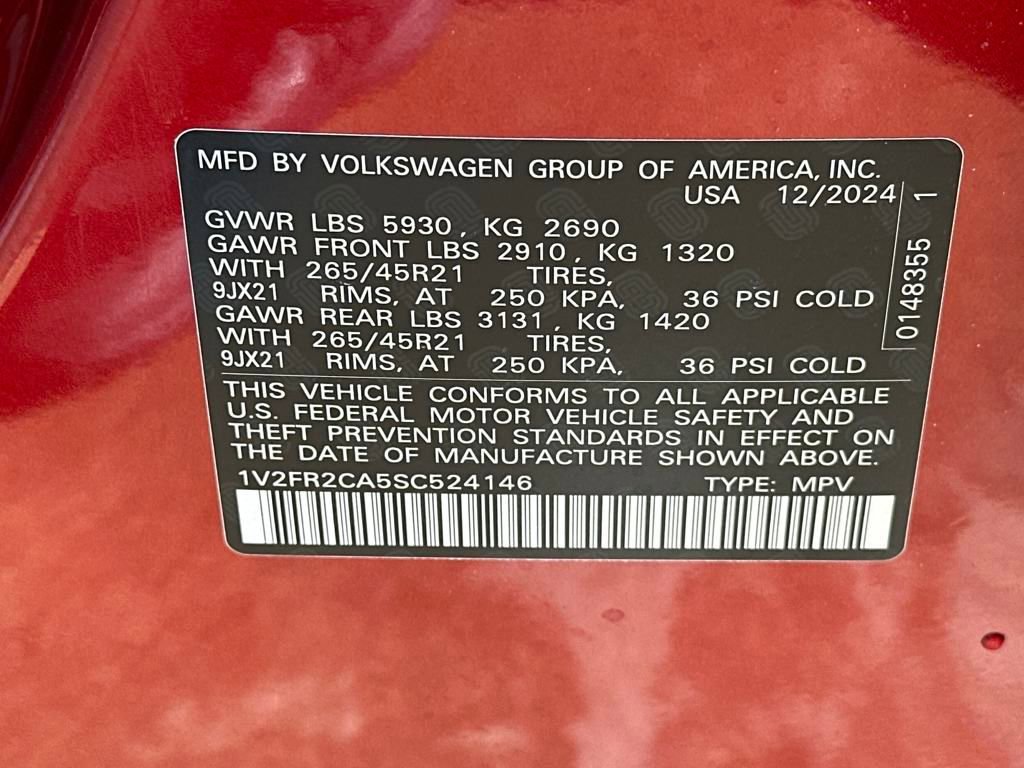 New 2025 Volkswagen Atlas SEL Premium R-Line image 33