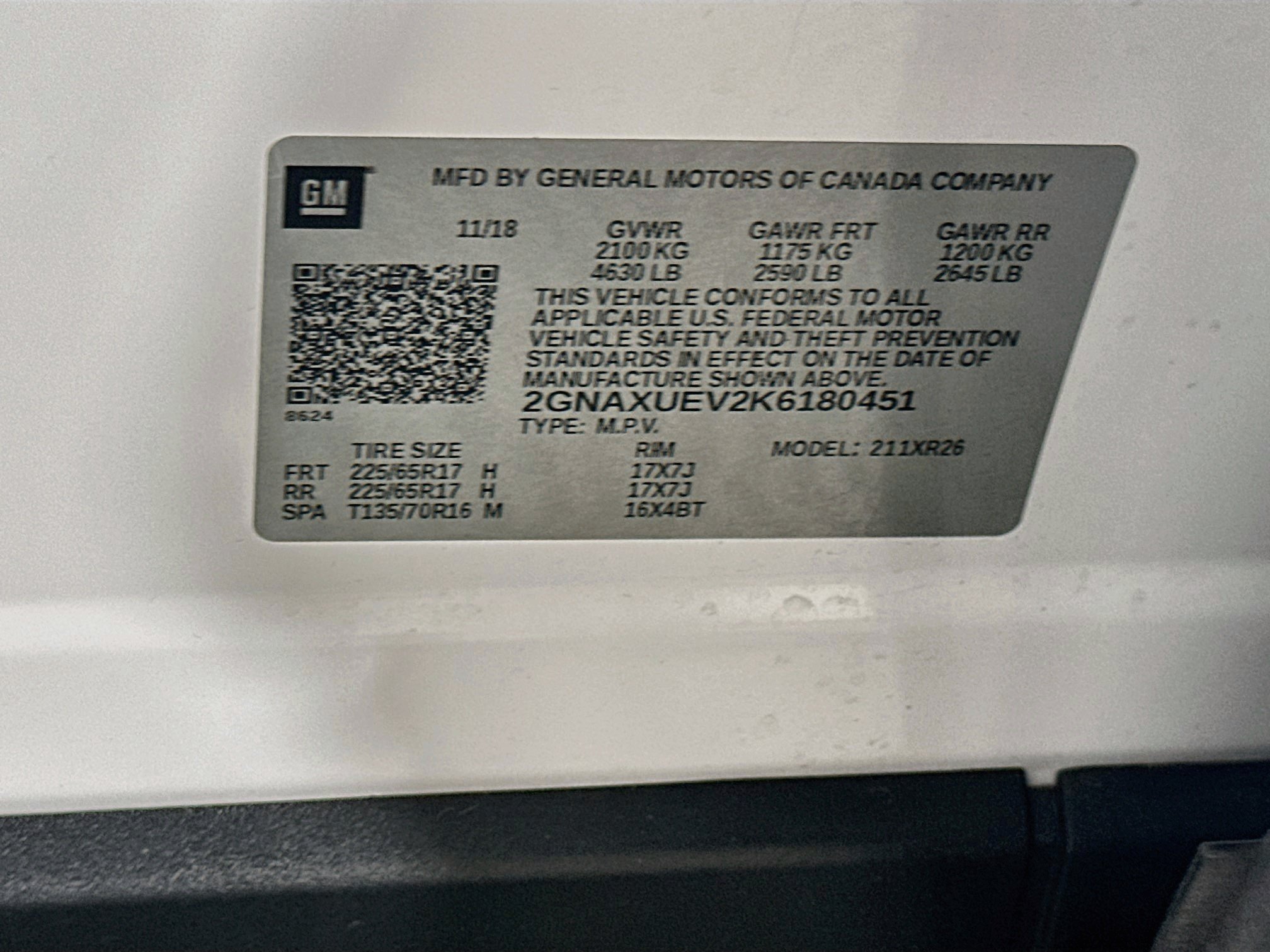 Used 2019 Chevrolet Equinox LT w/ Sun & Navigation Package AWD/4WD image 12