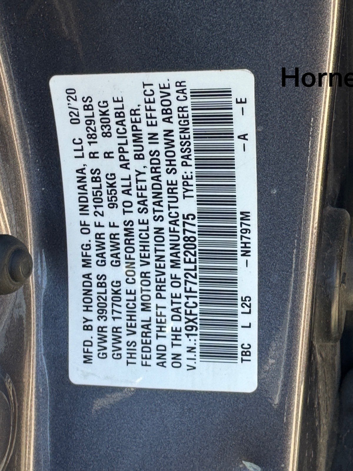 Used 2020 Honda Civic EX-L image 30