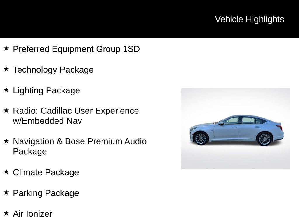 Certified 2024 Cadillac CT5 Premium Luxury w/ Parking Package image 8