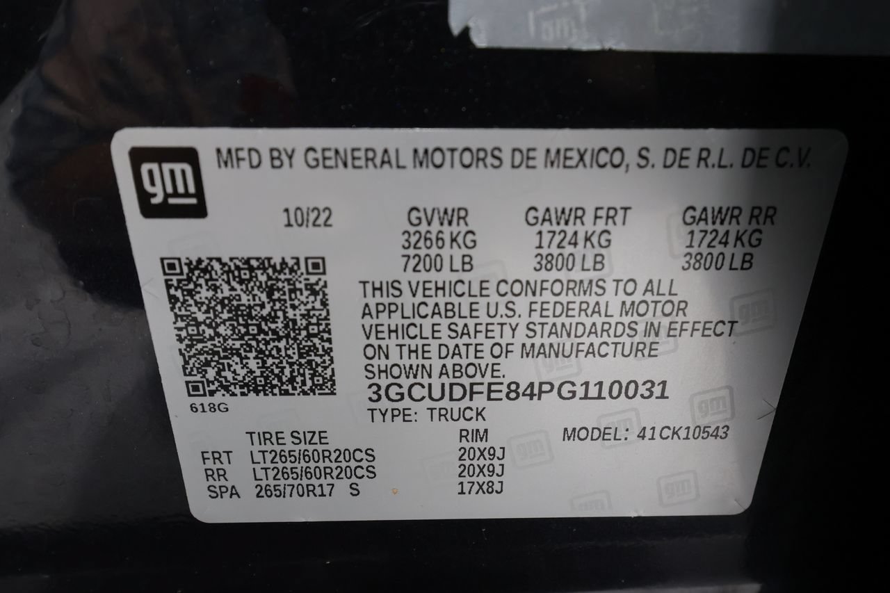 Certified 2023 Chevrolet Silverado 1500 LT Trail Boss w/ LPO, Dark Essentials Package AWD/4WD image 32