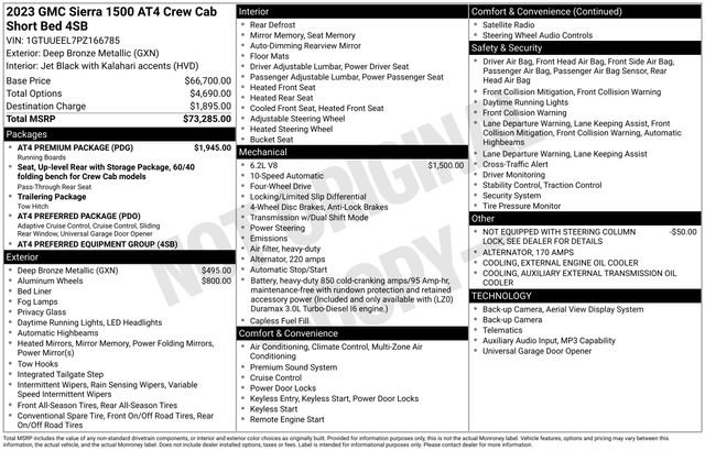 Used 2023 GMC Sierra 1500 AT4 w/ AT4 Premium Package image 19