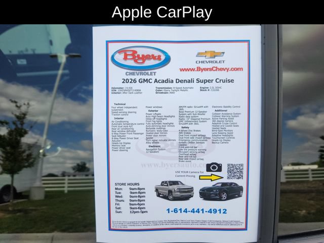 Used 2026 GMC Acadia Denali w/ Super Cruise Package AWD/4WD image 14