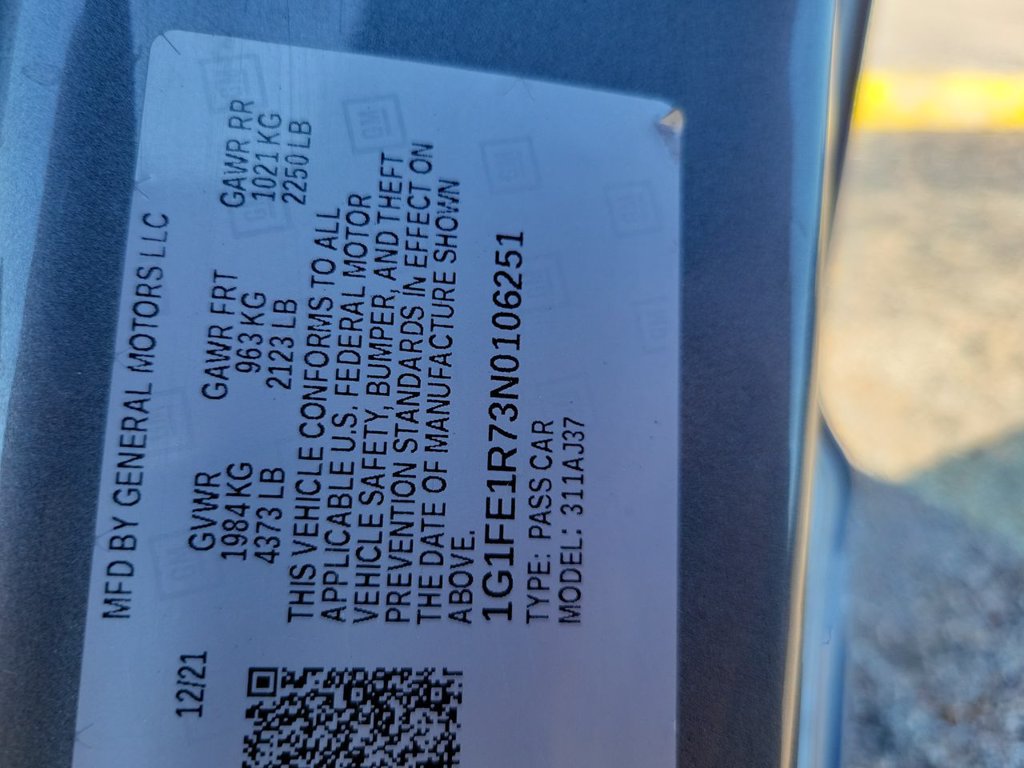 Certified 2022 Chevrolet Camaro LT RWD image 35