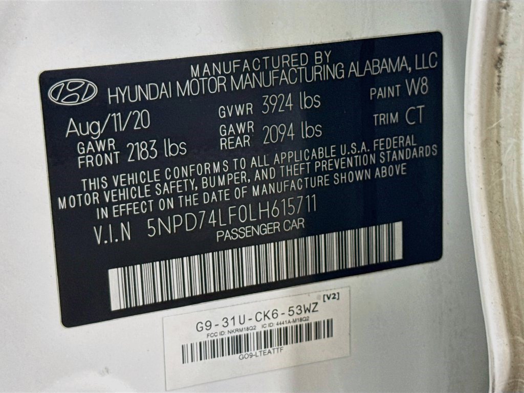 Used 2020 Hyundai Elantra SE w/ Cargo Package (C1) FWD image 37