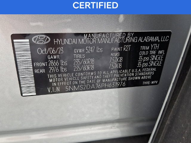 Certified 2023 Hyundai Santa Fe SEL AWD/4WD image 26