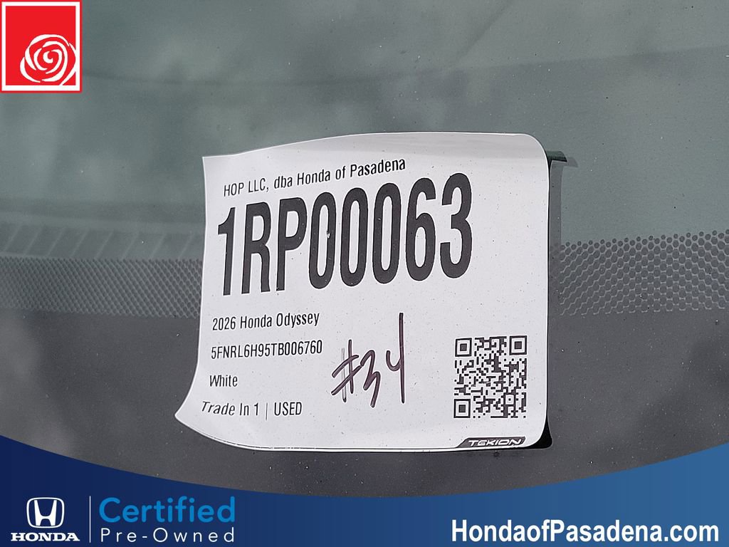 Certified 2026 Honda Odyssey Elite image 39