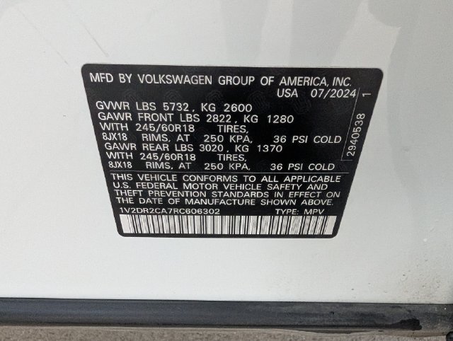 Used 2024 Volkswagen Atlas SE FWD image 37