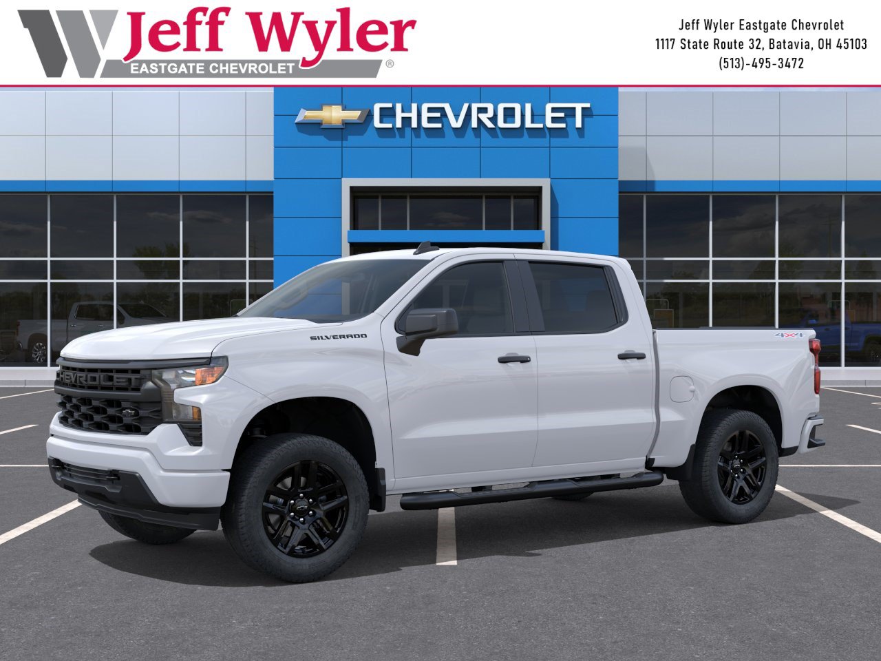 New 2026 Chevrolet Silverado 1500 Custom w/ Turbomax Blackout Package AWD/4WD image 2