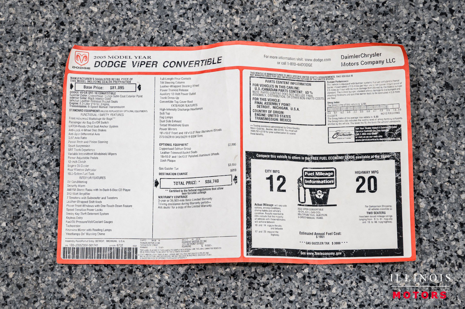 Used 2005 Dodge Viper SRT-10 w/ Copperhead Edition Group image 50