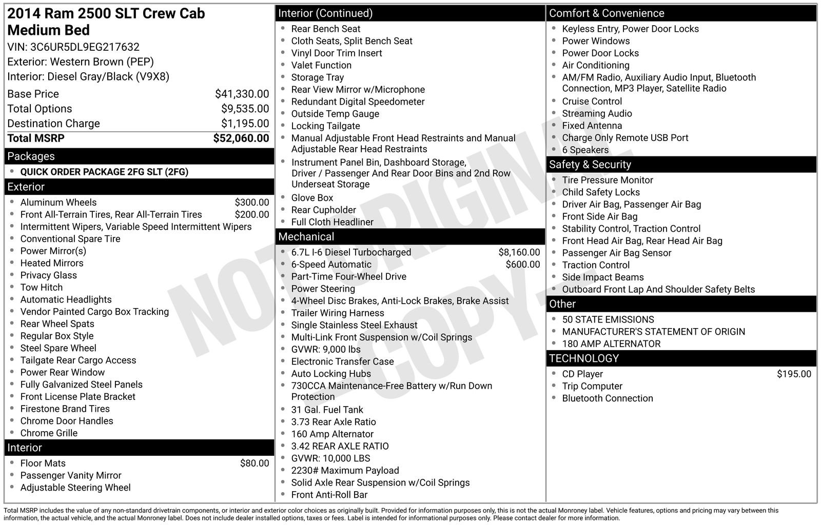 Used 2014 RAM 2500 SLT image 34