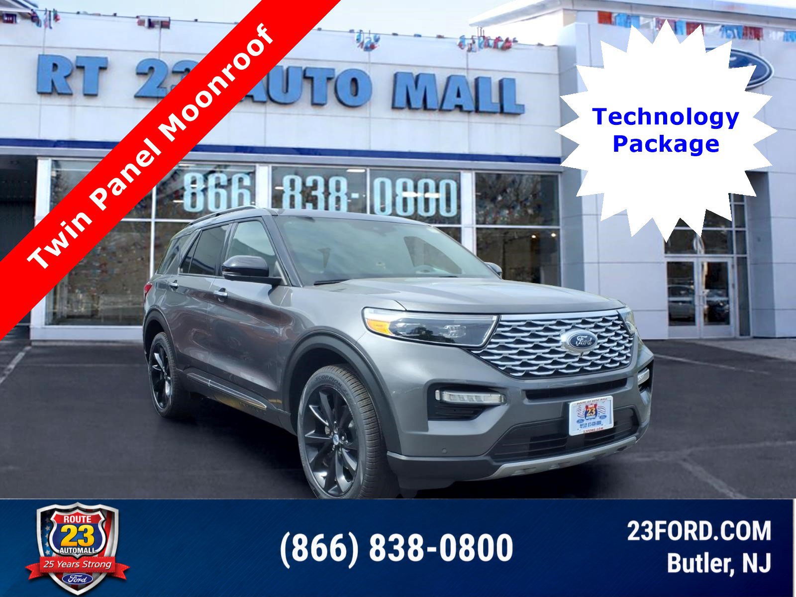 Certified 2023 Ford Explorer Platinum w/ Technology Package