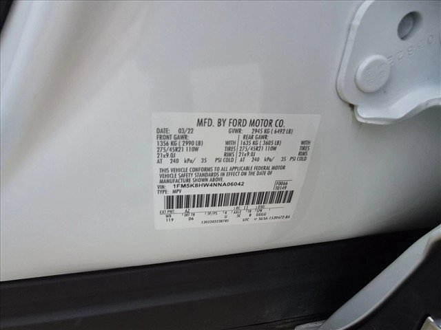 Used 2022 Ford Explorer Platinum w/ Premium Technology Package AWD/4WD image 25