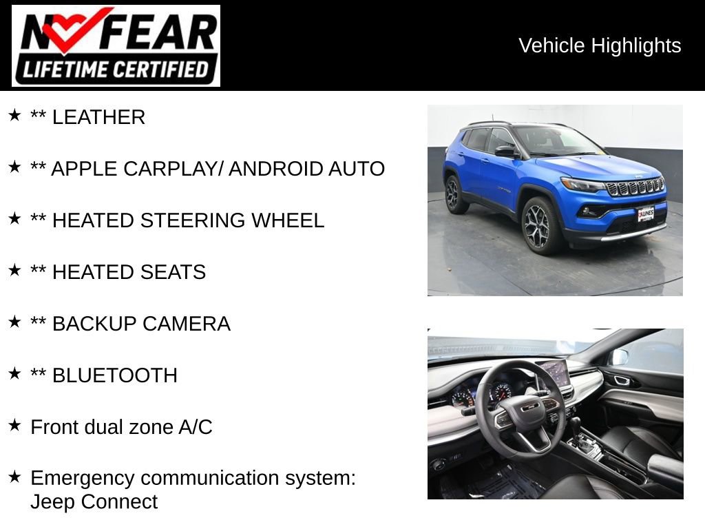Used 2025 Jeep Compass Limited AWD/4WD image 2