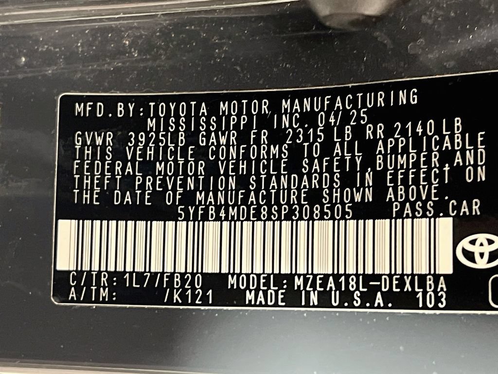 Certified 2025 Toyota Corolla LE FWD image 28