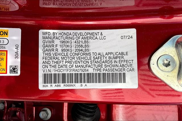 Used 2024 Honda Accord EX image 21