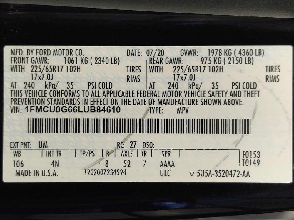 Used 2020 Ford Escape SE FWD image 33
