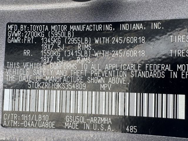 Used 2019 Toyota Highlander XLE image 27