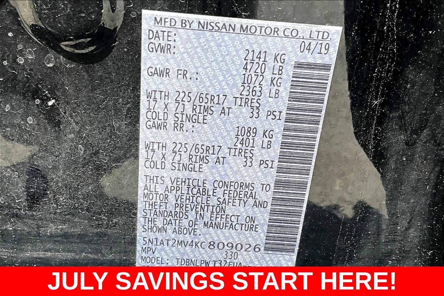Used 2019 Nissan Rogue S AWD/4WD image 21
