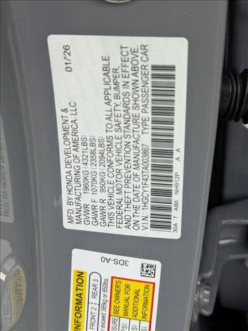 New 2026 Honda Accord SE image 16