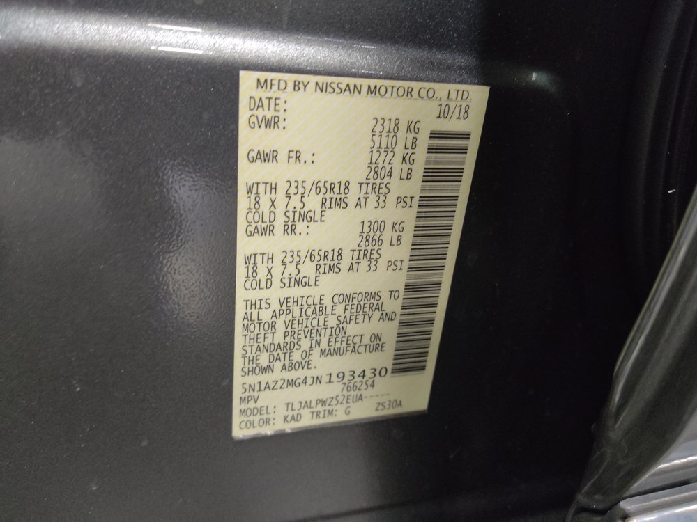 Used 2018 Nissan Murano S FWD image 33