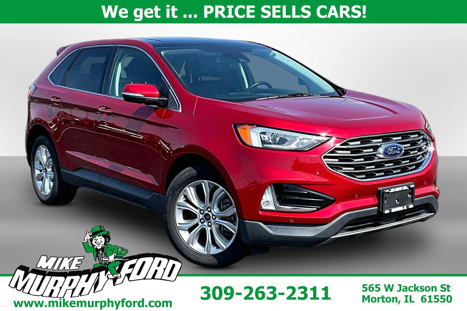 Used 2021 Ford Edge Titanium w/ Cargo Accessory Package AWD/4WD image 1