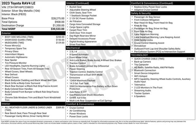 Certified 2023 Toyota RAV4 LE FWD image 29