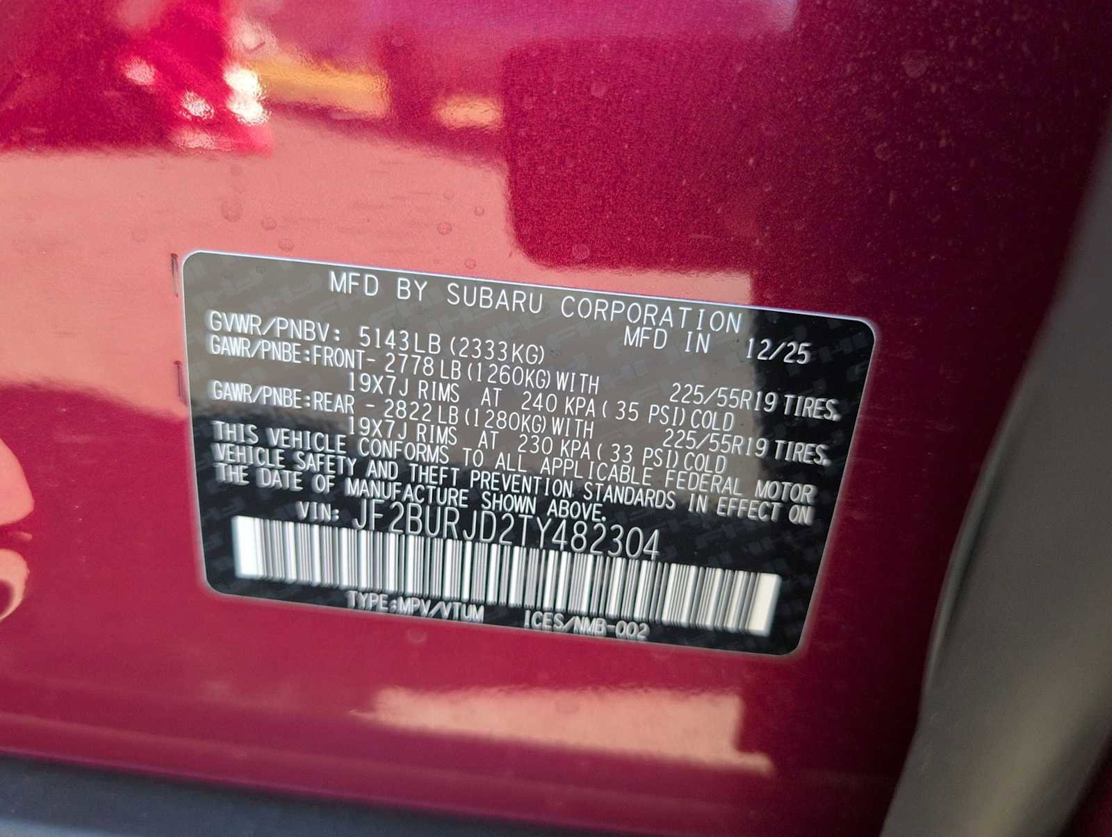 New 2026 Subaru Outback Touring XT AWD/4WD image 35