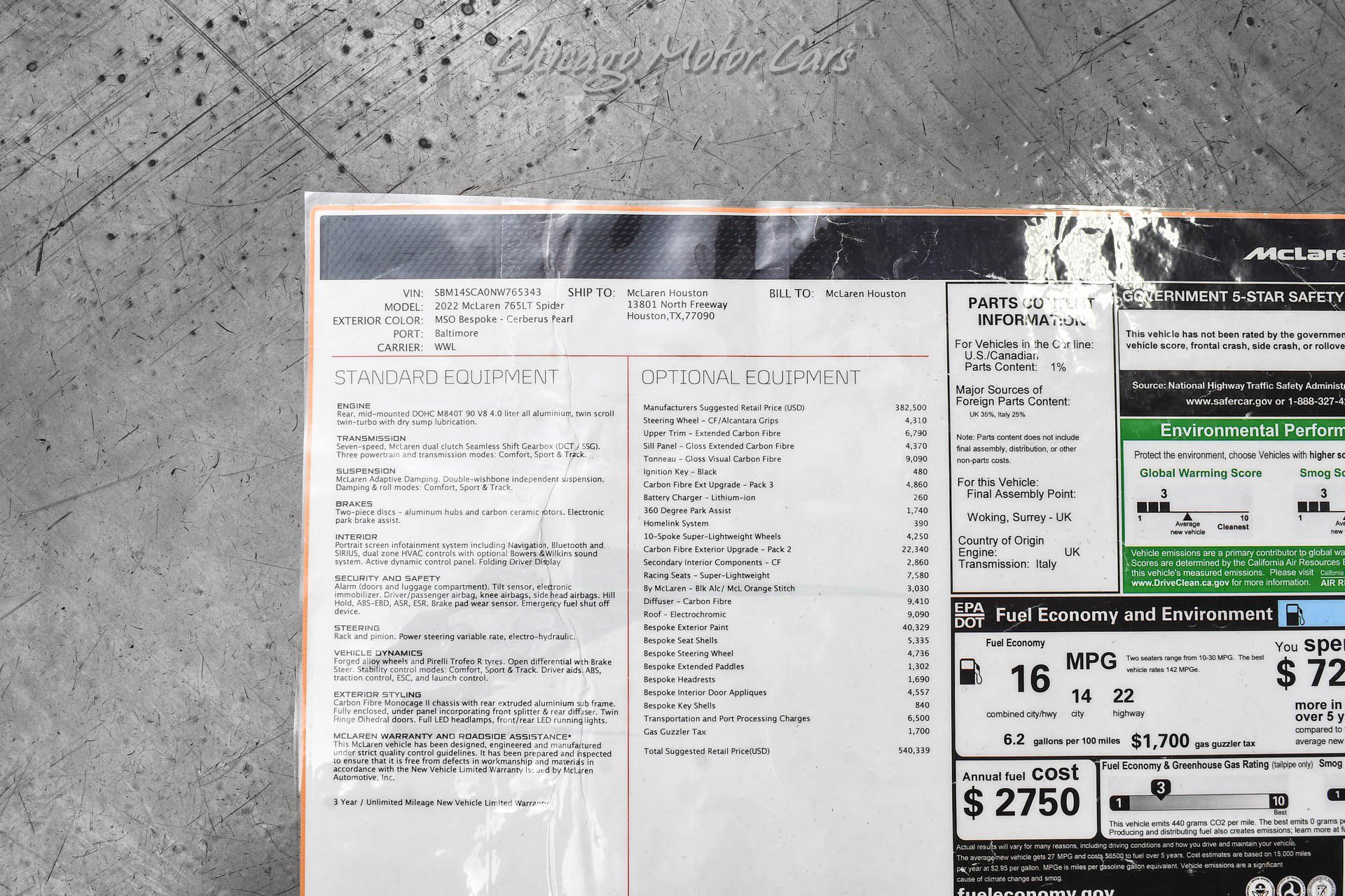 Used 2022 McLaren 765LT RWD image 75