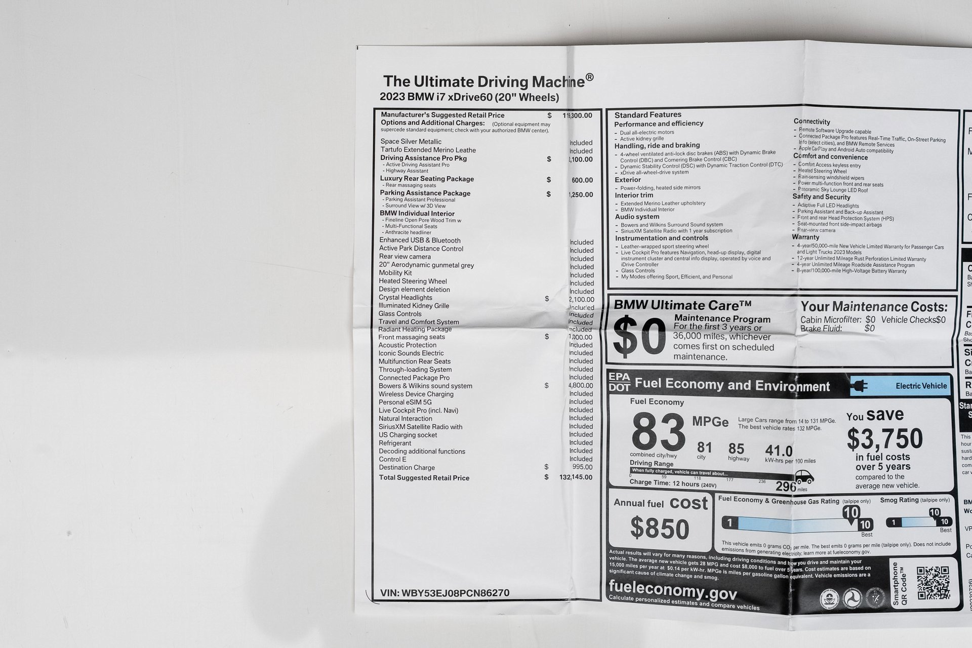 Used 2023 BMW i7 xDrive60 image 81