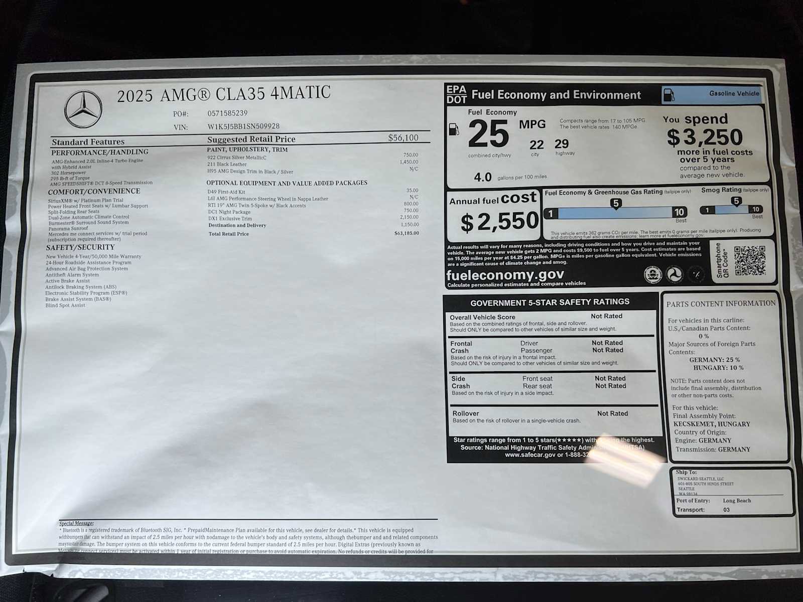 New 2025 Mercedes-Benz CLA 35 AMG 4MATIC image 35