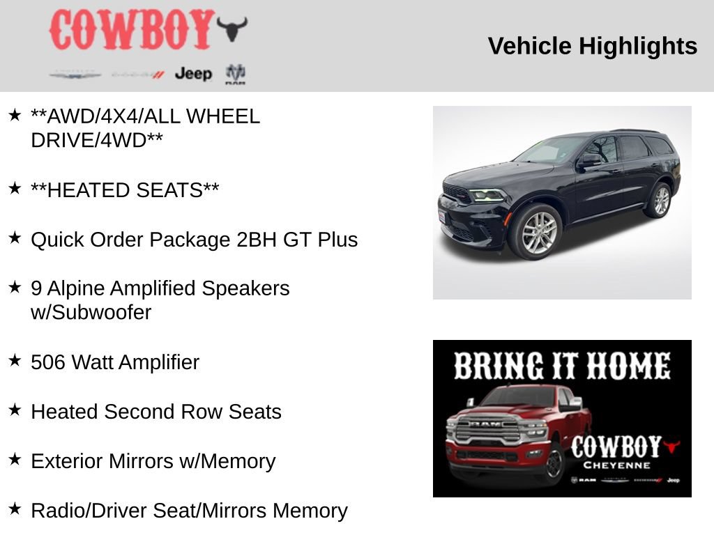 Used 2025 Dodge Durango GT AWD/4WD image 5