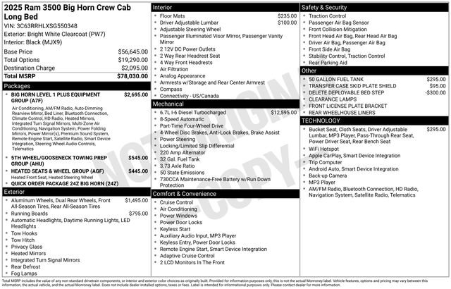Used 2025 RAM 3500 Big Horn image 58