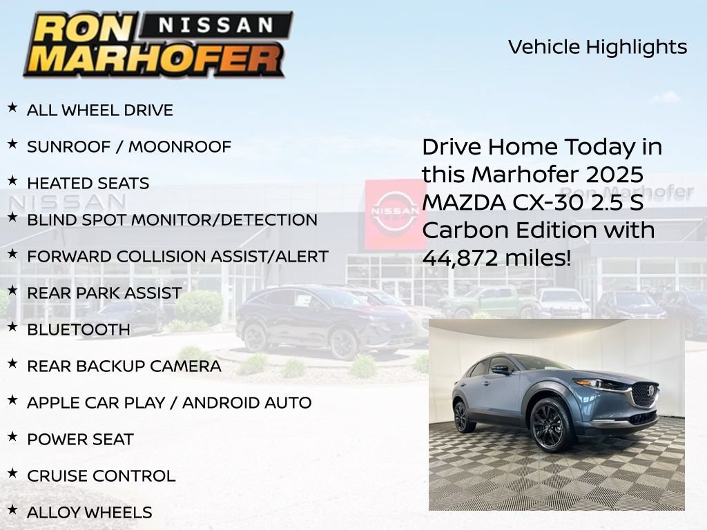 Used 2025 MAZDA CX-30 AWD 2.5 S w/ Preferred Package image 14