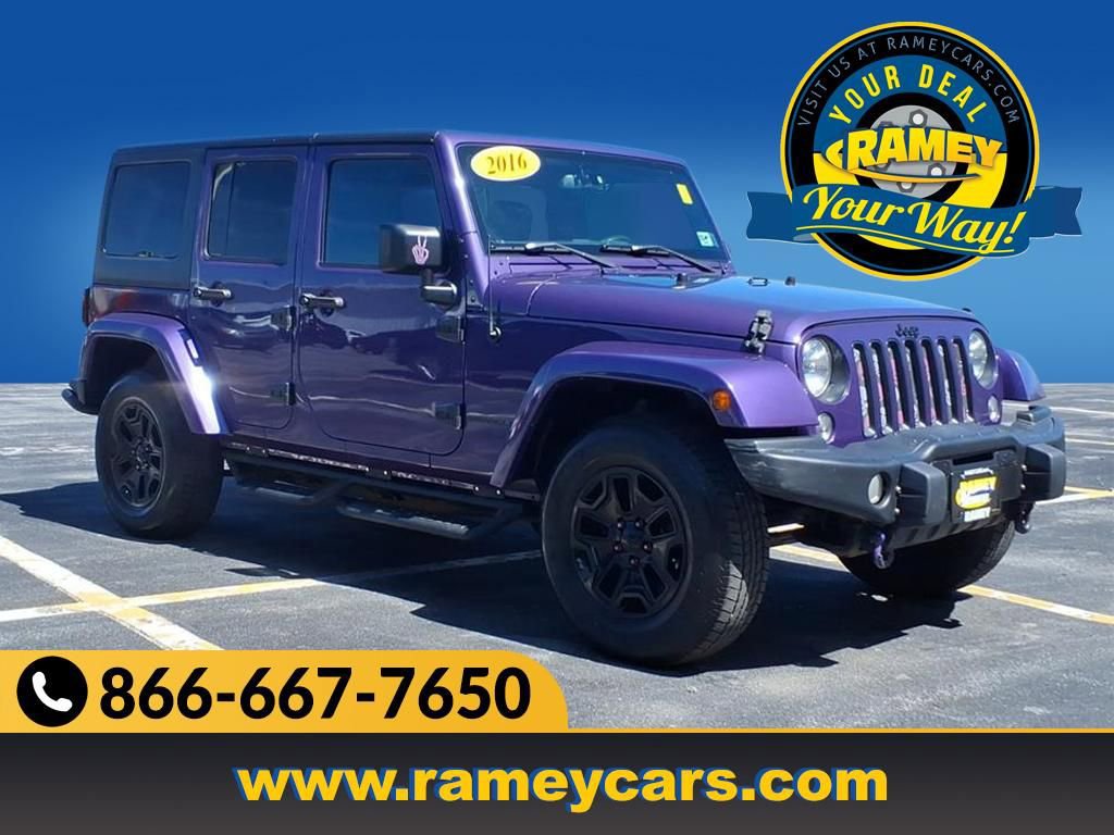 Used 2016 Jeep Wrangler Unlimited Sahara image 1