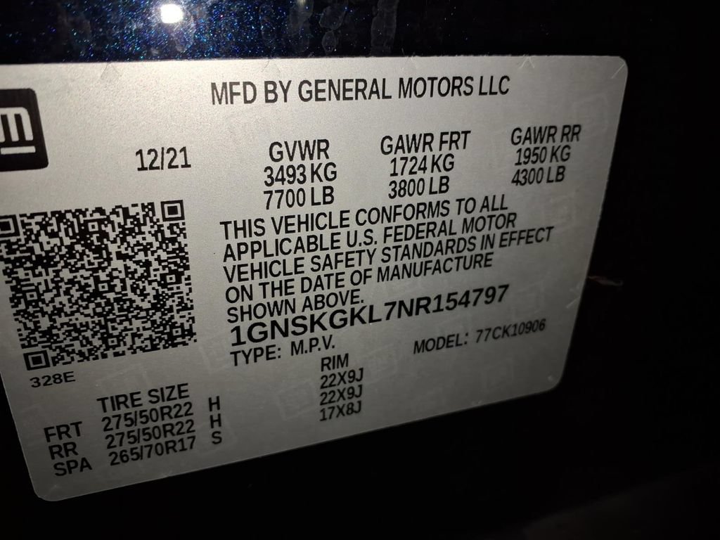 Certified 2022 Chevrolet Suburban High Country w/ Premium Package AWD/4WD image 32